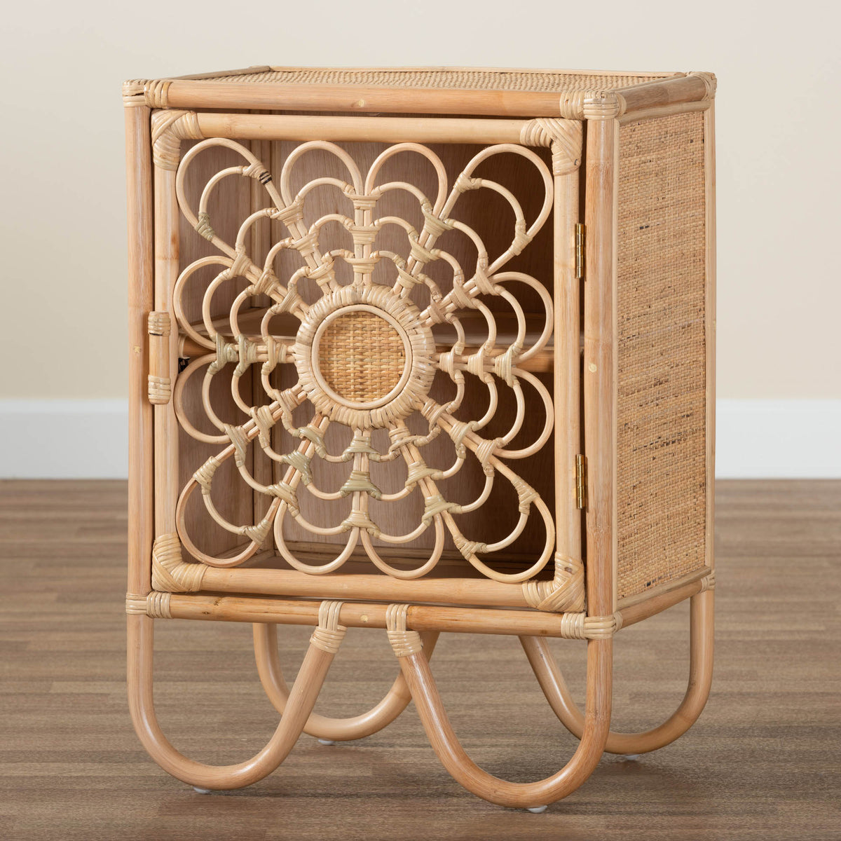 Dahlia Rattan Nightstand Minted Space