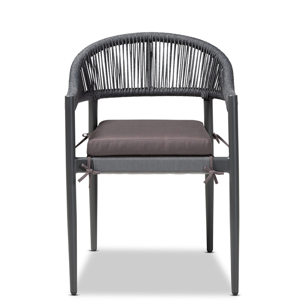 Brady Grey Outdoor Dining Chair