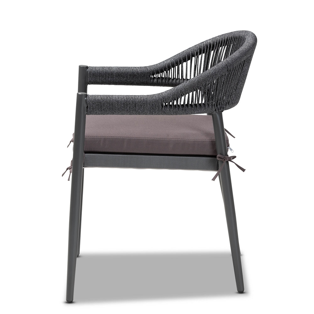 Brady Grey Outdoor Dining Chair