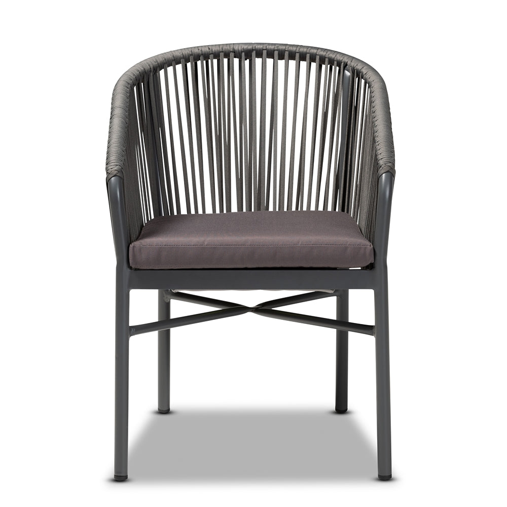 Brady Grey Outdoor Dining Chair