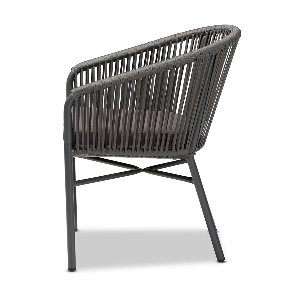 Brady Grey Outdoor Dining Chair